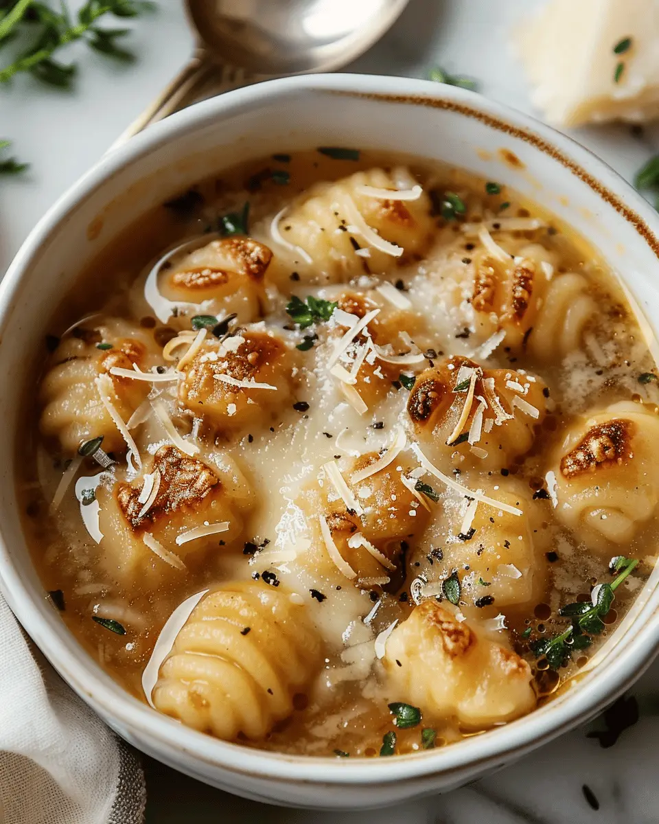 Easy Soup Recipes: Cozy Up with French Onion Gnocchi Soup