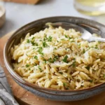 Easy SIDE DISHES : Parmesan Garlic Orzo