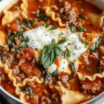 easy soup recipes : Crockpot Lasagna Soup