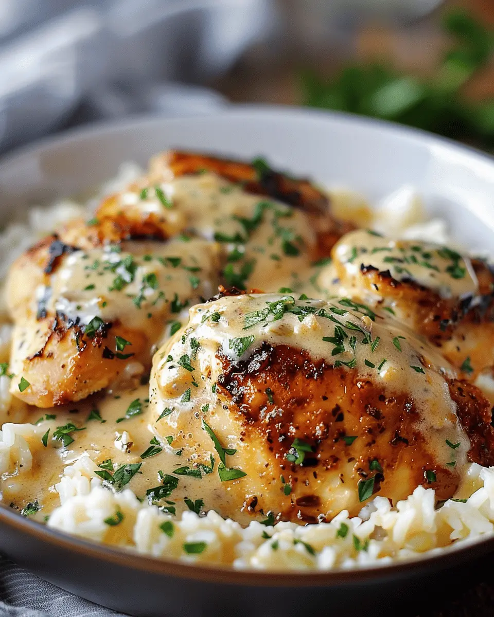 Easy Recipes Dinner: Indulge in Creamy Smothered Chicken and Rice