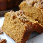 Simple Soft Bread : Pumpkin Bread with Brown Sugar Pecan Topping