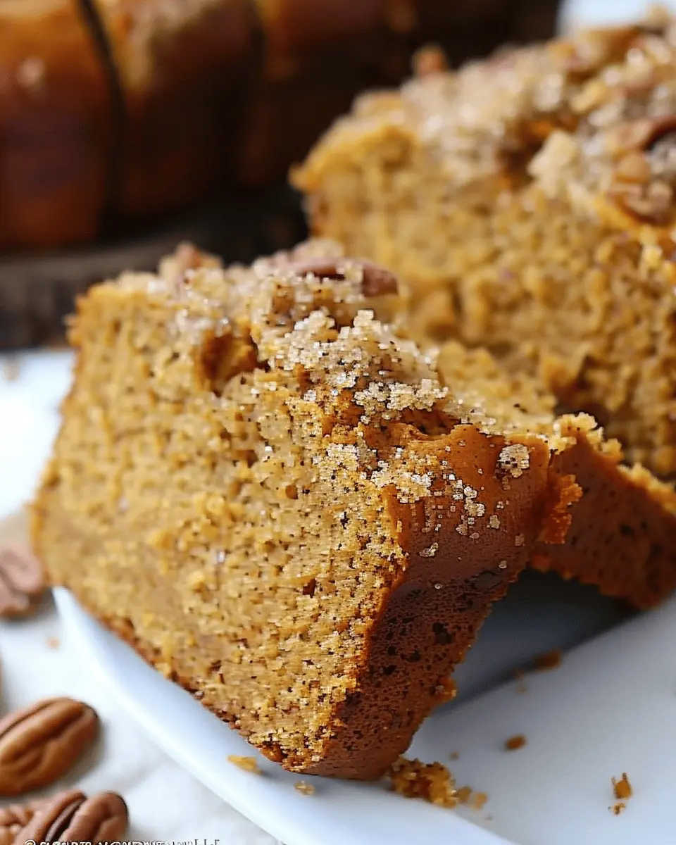 Simple Soft Bread: Irresistible Pumpkin Bread with Brown Sugar Pecan Topping