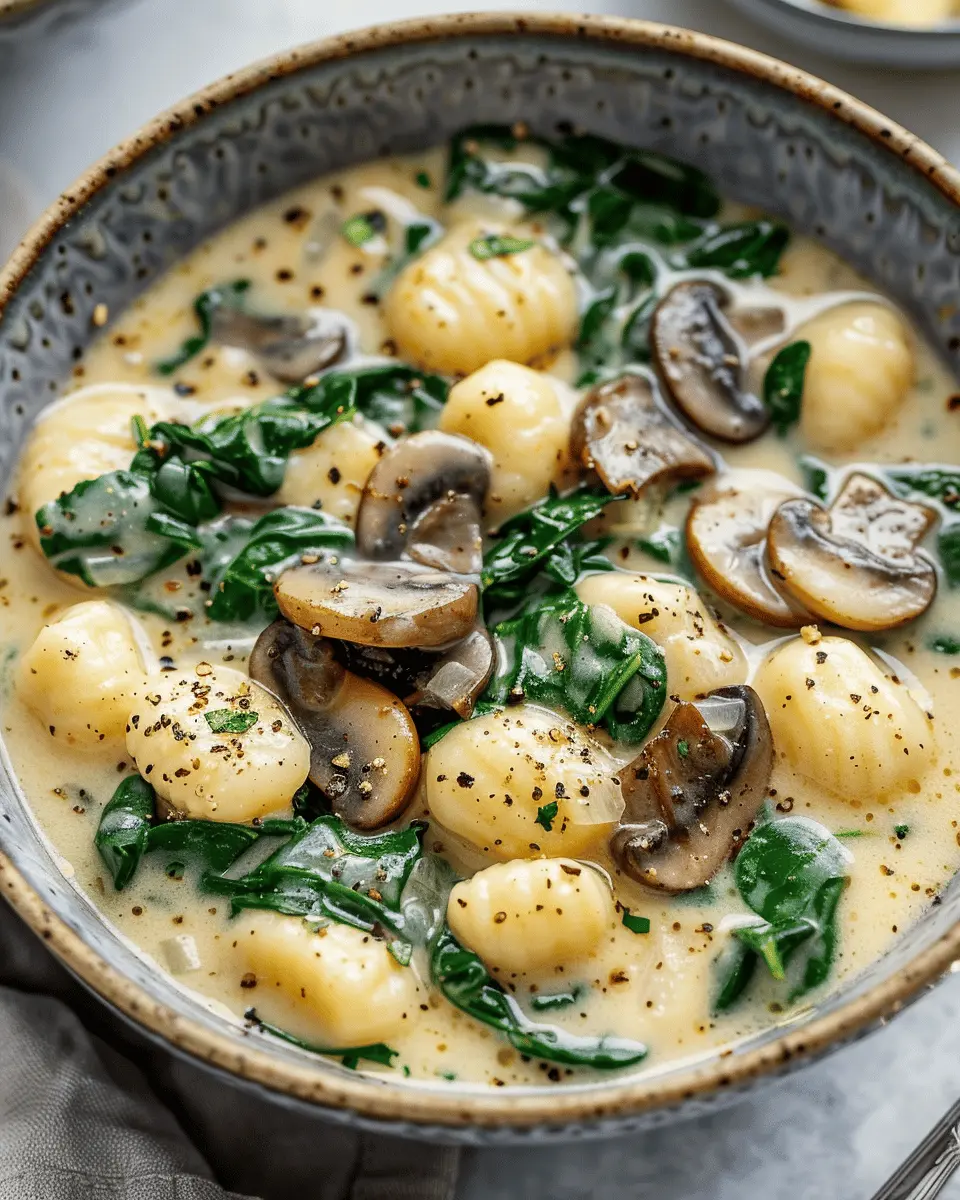 Easy Soup Recipes: Indulgent Creamy Spinach and Turkey Bacon Gnocchi Soup