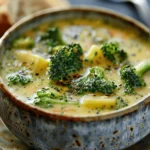 easy soup recipes : Broccoli Cheddar Potato Soup