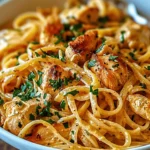 Easy Summer Meals Ideas : Irresistibly Easy Cowboy Butter Chicken Linguine in 30 Minutes