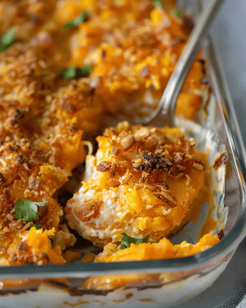 Sweet Potato Recipes: Indulgent Funeral Potatoes with Turkey Bacon