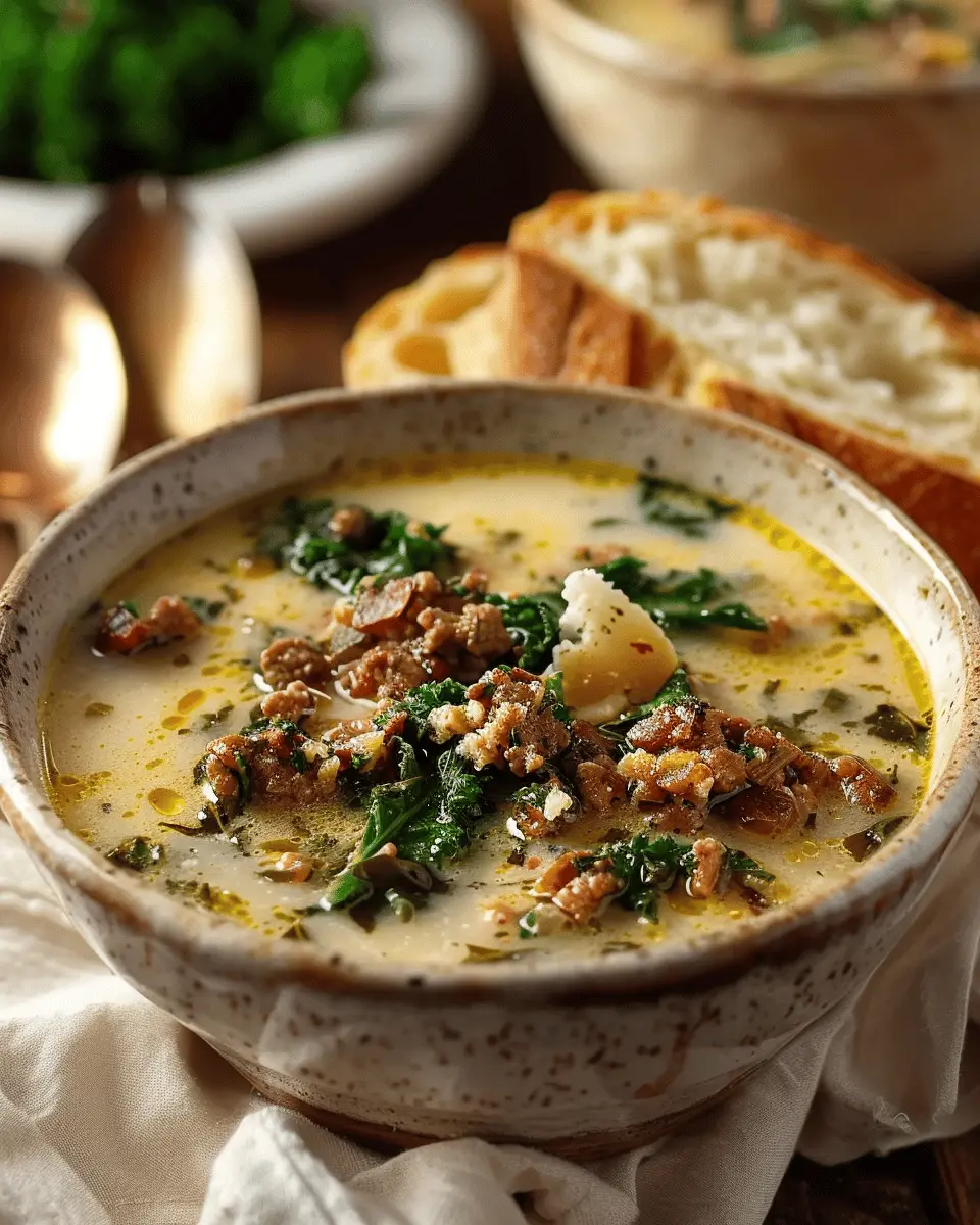 Easy Soup Recipes: Zuppa Toscana with Turkey Bacon and Chicken Ham