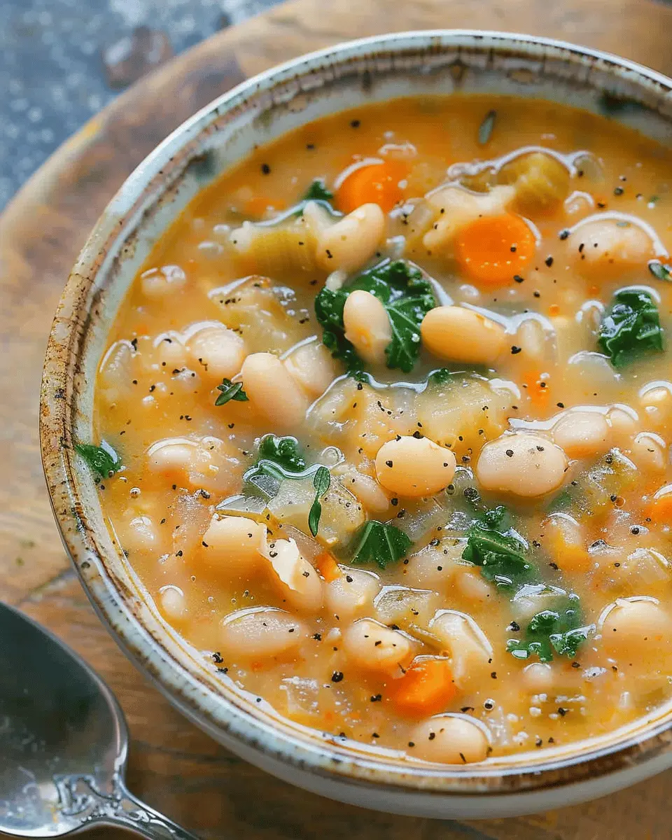 Easy Soup Recipes: The Best White Bean Soup with Turkey Bacon