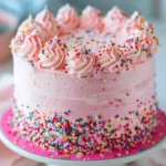 quick recipe ideas : Pink Birthday Cake