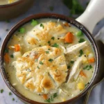 easy soup recipes : Chicken Pot Pie Soup