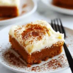 quick recipe ideas : Pumpkin Bars with Cream Cheese Frosting