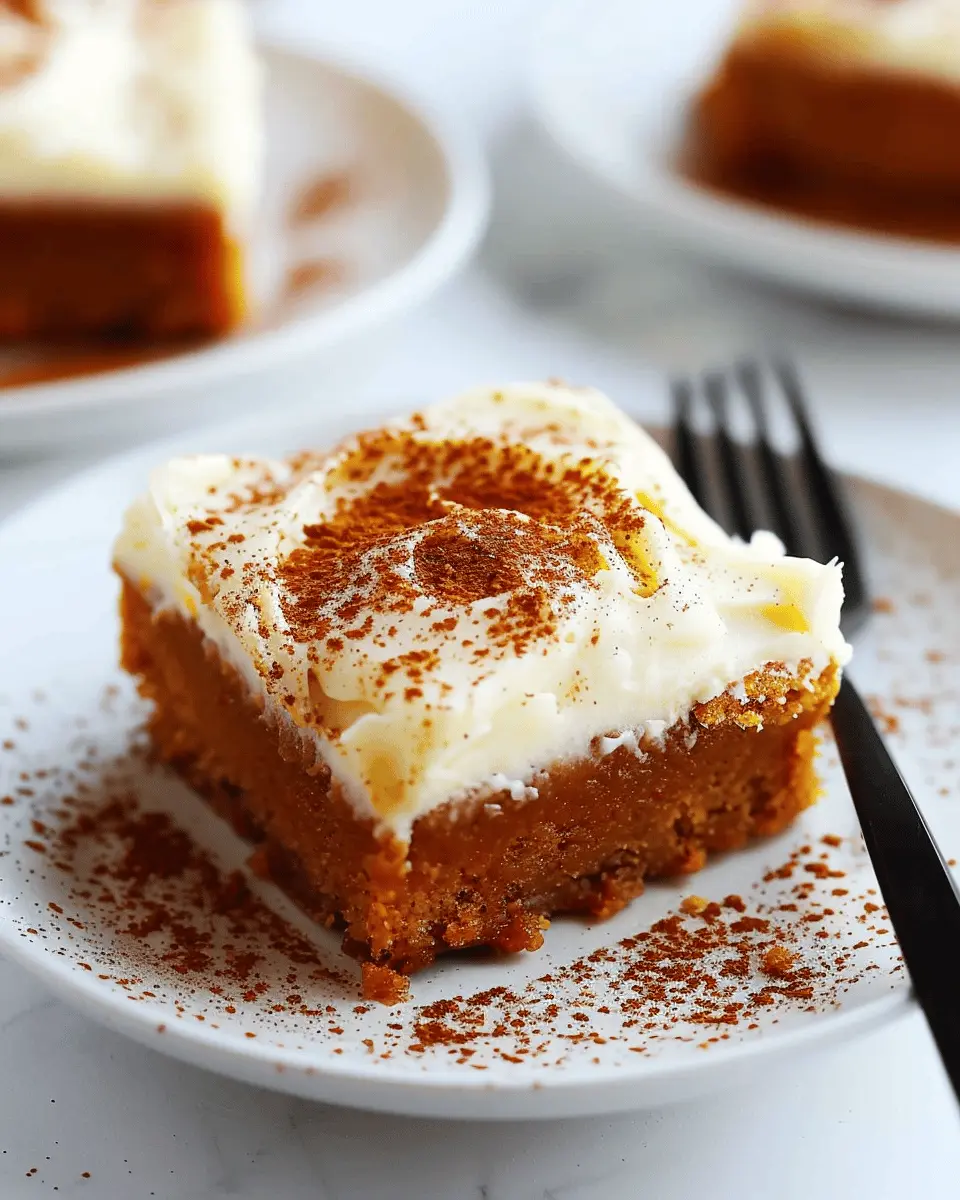 Quick Recipe Ideas: Irresistibly Easy Pumpkin Bars with Cream Cheese Frosting