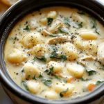 easy soup recipes : Crockpot Chicken Gnocchi Soup