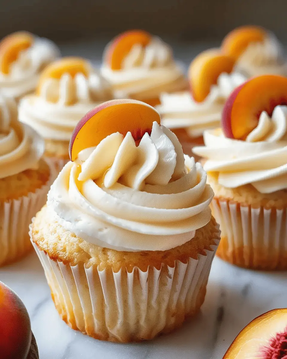 Honey Peach Cream Cheese Cupcakes: The Best Summer Treats