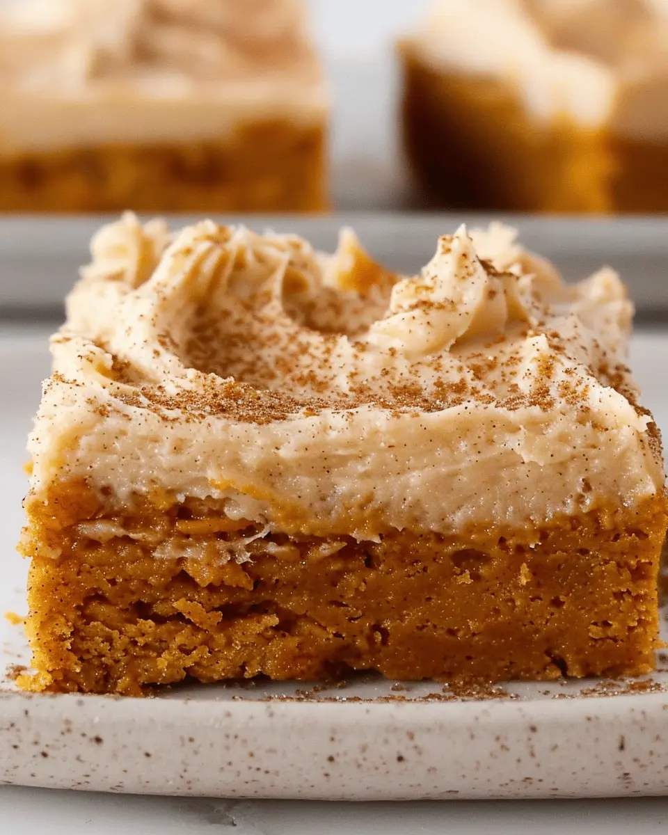Quick Recipe Ideas: Irresistible Pumpkin Bars with Brown Sugar Frosting