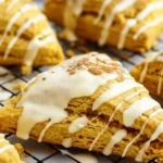 Copycat Starbucks Pumpkin Scones with Pumpkin Spice Glaze