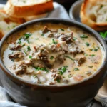 easy soup recipes : Philly Cheese Steak Soup Recipe: Comfort in a Bowl