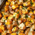 Sweet potato recipes : Cheesy Roasted Potatoes