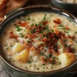 easy soup recipes : Crock Pot Crack Potato Soup