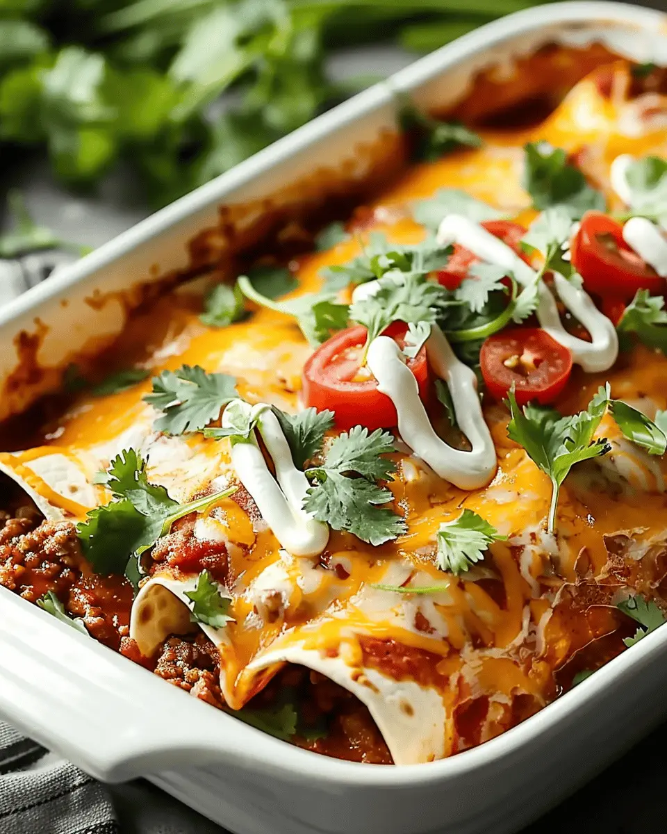 Easy Summer Meals Ideas: Delicious Ground Beef Enchiladas to Savor