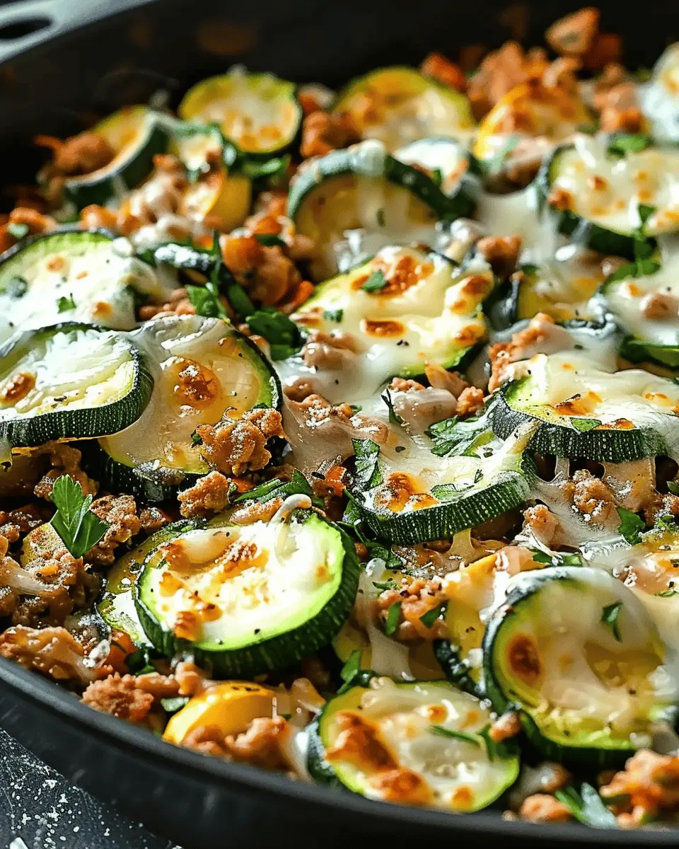 Low Carb Recipes: Easy Ground Turkey and Zucchini Skillet Delight