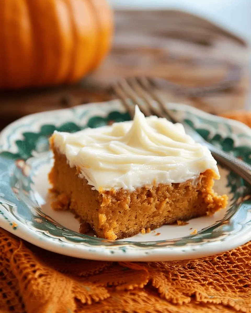 Quick Recipe Ideas: Indulgent Pumpkin Bars with Cream Cheese Frosting