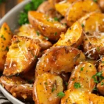 Sweet potato recipes : Air Fryer Garlic Parmesan Potatoes