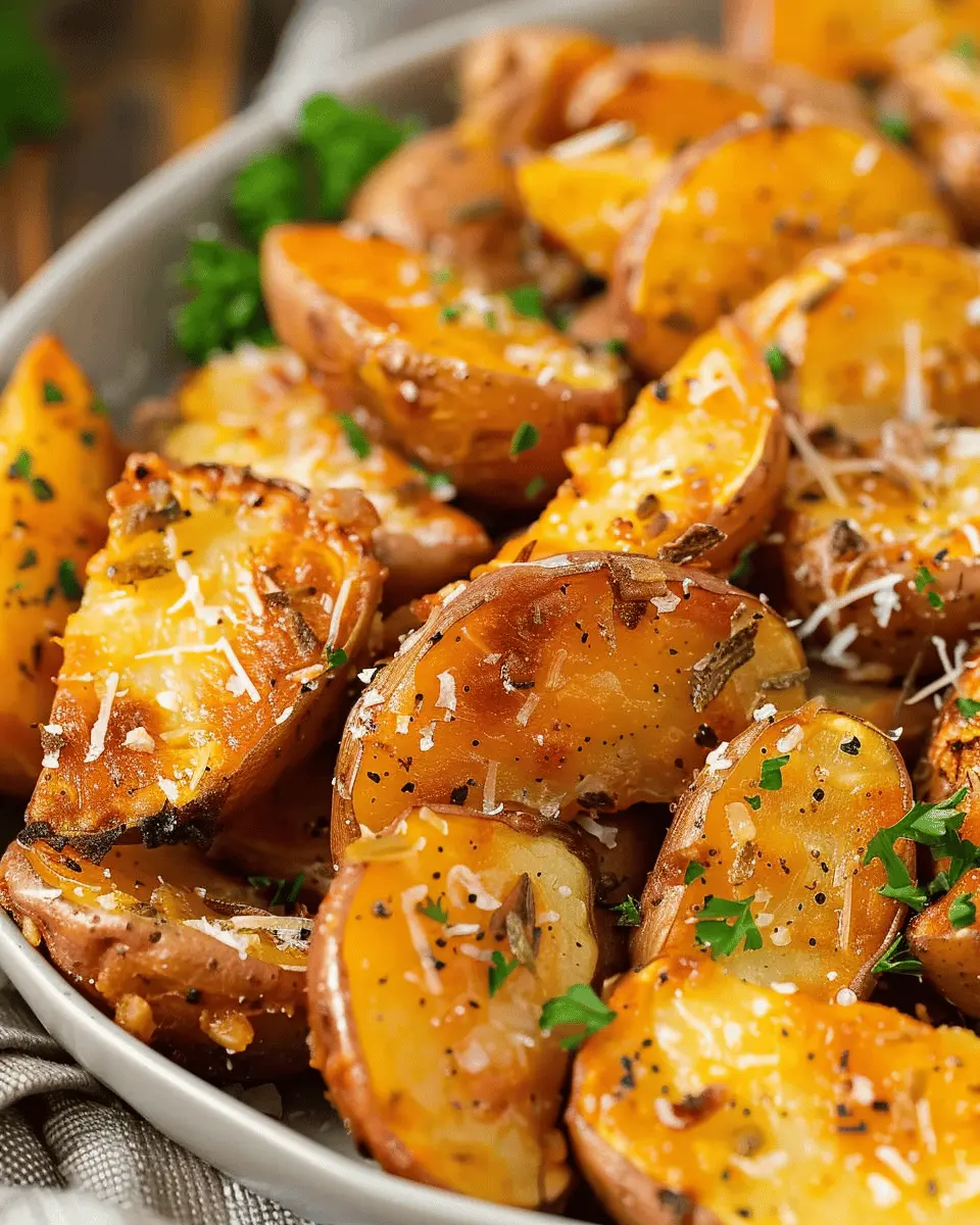 Sweet Potato Recipes: Easy Air Fryer Garlic Parmesan Potatoes