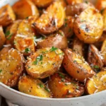 Sweet potato recipes : Air Fryer Garlic Parmesan Potatoes