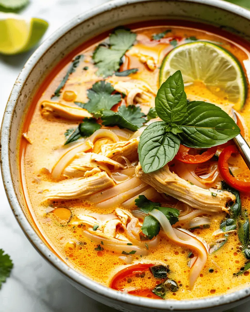 Easy Thai Chicken Curry Soup: A Comforting Bowl of Flavorful Bliss