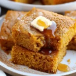 Pumpkin Cornbread with Cinnamon Honey Butter