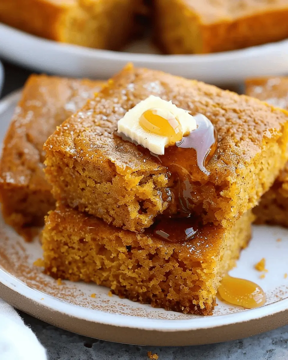 Pumpkin Cornbread with Cinnamon Honey Butter: The Best Fall Treat