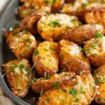 Sweet potato recipes : Air Fryer Garlic Parmesan Potatoes