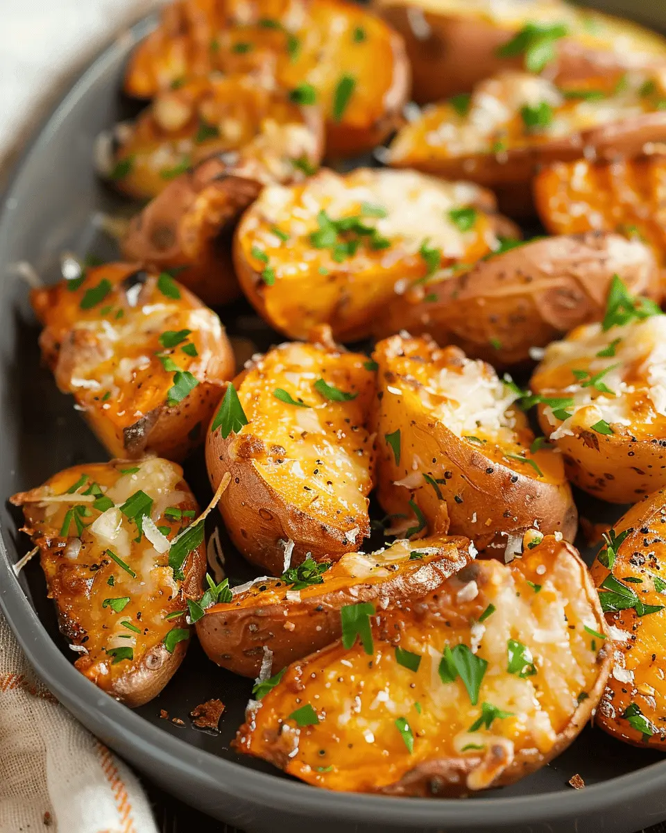 Sweet Potato Recipes: Easy Air Fryer Garlic Parmesan Potatoes