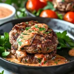 Low Carb Recipes : Keto Feta Burgers With Tomato Cream Sauce