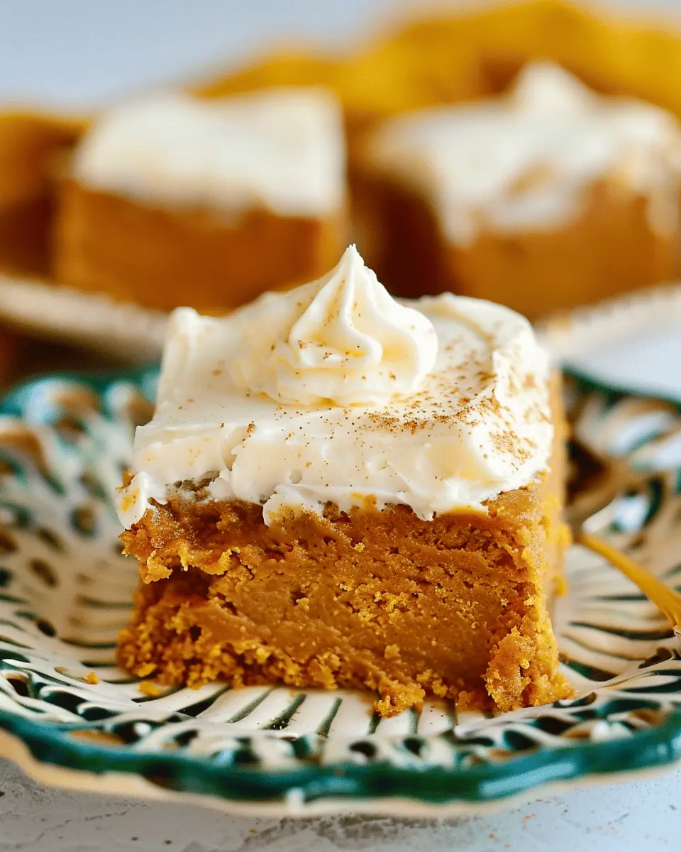 Quick Recipe Ideas: Indulgent Pumpkin Bars with Cream Cheese Frosting