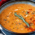easy soup recipes : Roasted Vegetable Soup: Smooth and Creamy