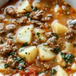easy soup recipes : Cozy Italian Sausage and Potato Soup – Easy & Hearty!