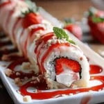Creative & Cute Strawberry Shortcake Sushi Roll Dessert Recipe