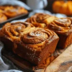 Simple Soft Bread : Cinnamon Swirl Pumpkin Bread Mini Loaves – Easy, Sweet & Spiced Recipe