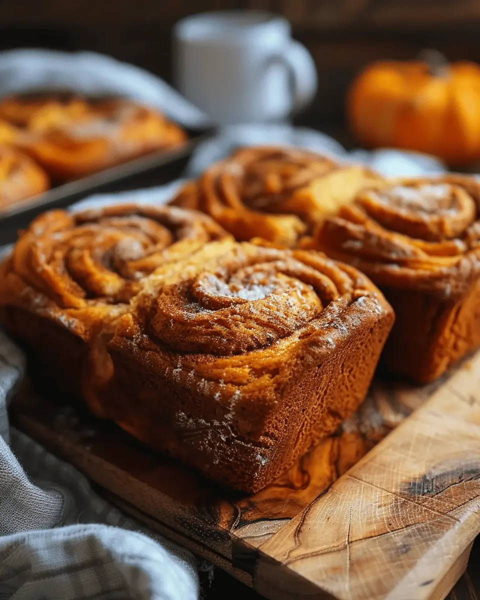 Simple Soft Bread: Easy Cinnamon Swirl Pumpkin Mini Loaves