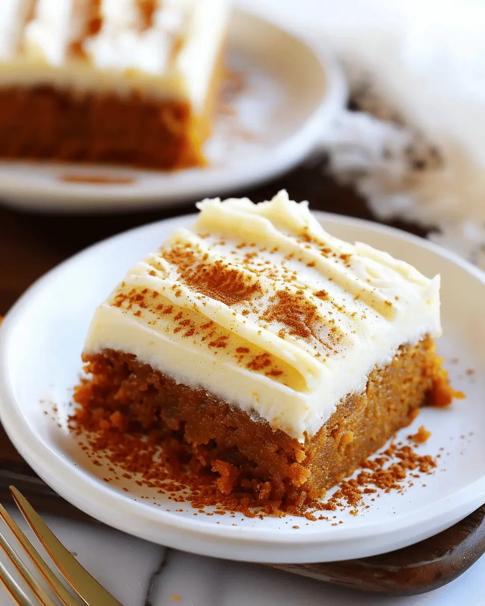 Quick Recipe Ideas: Delightful Pumpkin Bars with Cream Cheese Frosting