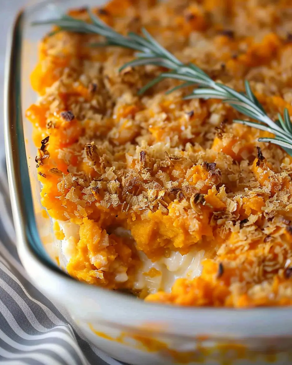 Sweet potato recipes: Indulgent Funeral Potatoes with Turkey Bacon