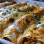 38g Protein Chicken Enchiladas with Dreamy White Sauce