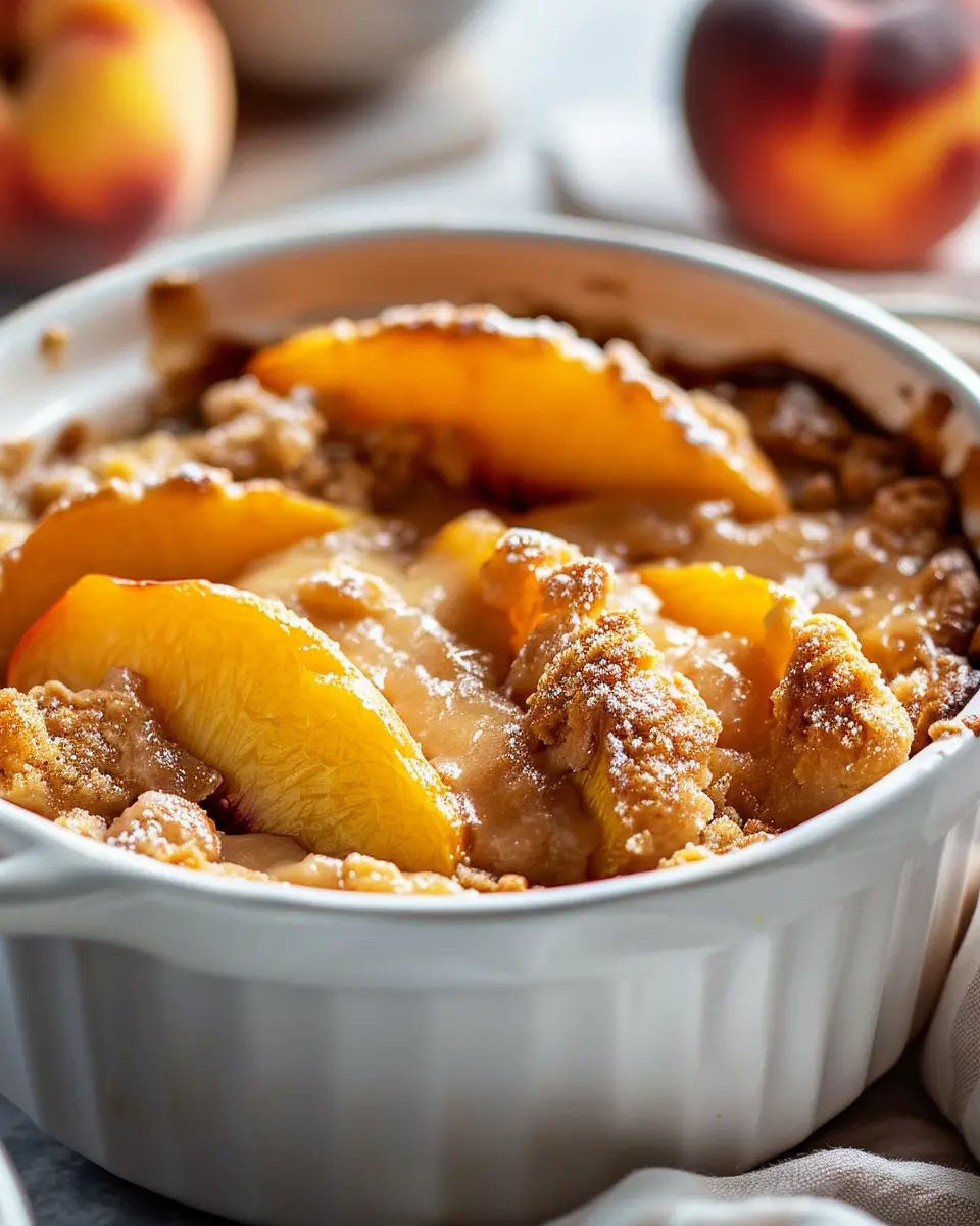 Crockpot Peach Cobbler: Easy Dessert for Homemade Joy