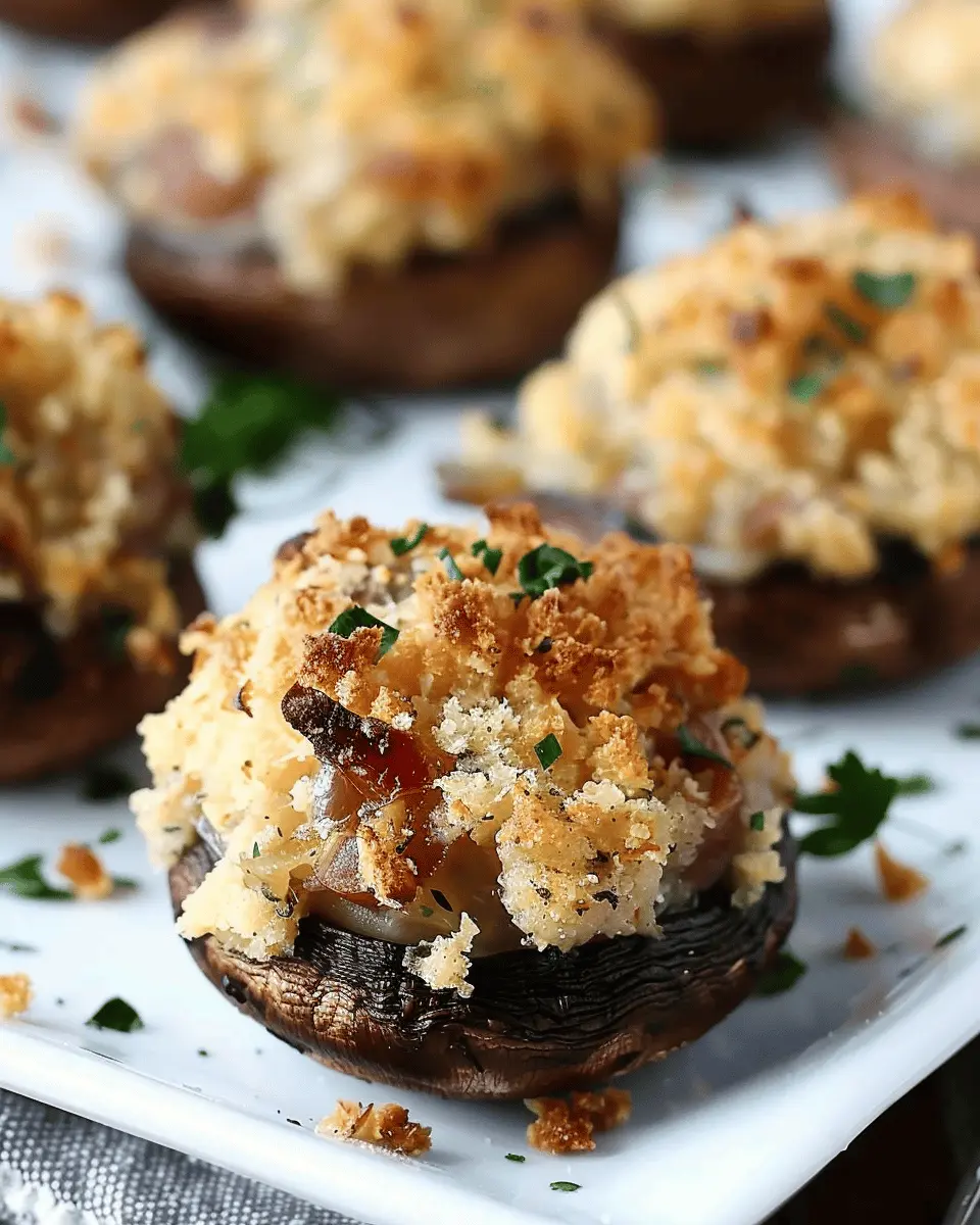 Mouthwatering Stuffed Mushrooms with Turkey Bacon and Cheese Delight