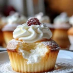 Soft and Fluffy Japanese Cotton Cheesecake Cupcakes Delight