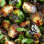 Crispy Honey Balsamic Brussels Sprouts