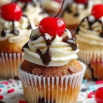 Banana Split Cupcakes