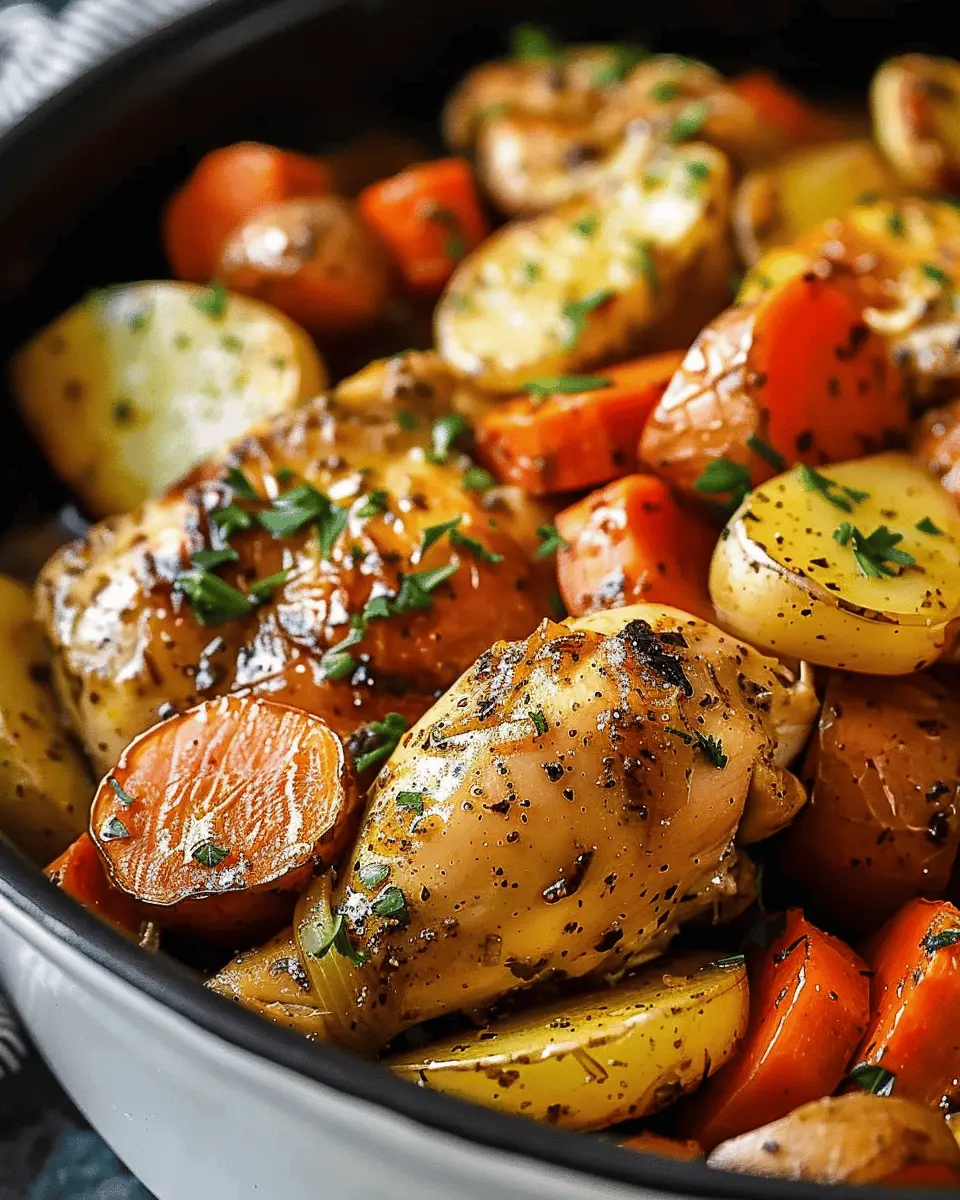 Slow Cooker Garlic Butter Chicken: Easy Veggies for Dinner Delight